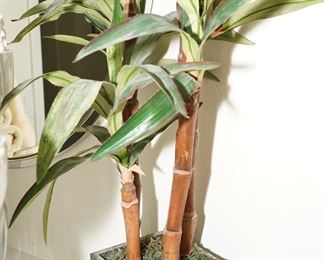 Faux bamboo plant