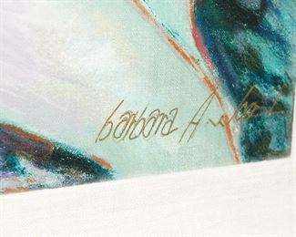 Barbara A. Wood signed serigraph