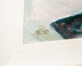 Barbara A Wood signed serigraph #146/150