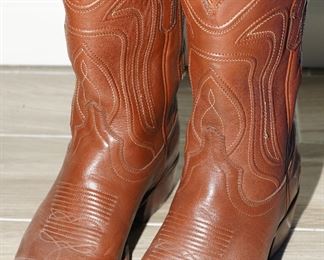 Brown Tecovas cowboy boots