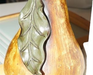 Decorative wood pear