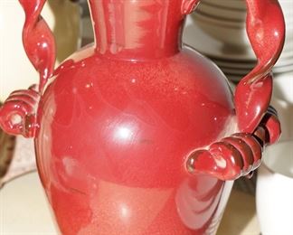 Burgundy Casa Christina vase with handles