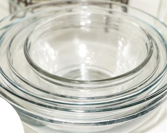 Anchor Hocking glass nesting bowls