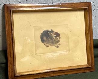 Kurt MEYEREBERHARDT Etching Study of A Hare