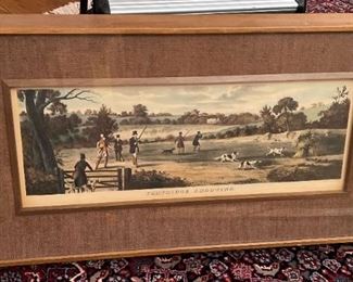 Partridge Shooting Intaglio Print Engraved By T Sutherland