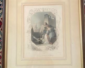 B Holl Engraving Of J. Brownes The Fetched Or The Warning 