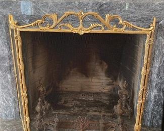 Brass Firescreen