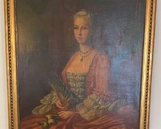 Framed Portrait Of Duchesse De Rokan