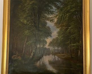 Framed Serene Forest Landscape