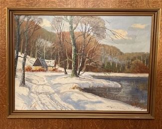 HT Denison Oil On Canvas