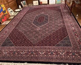 India Bidjar Red Navy Rug