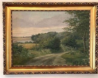 P Blicher Oil On Canvas