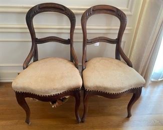 Pair Of Antique Chairs For Restoration