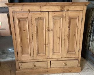 Rustic Pine Cabinet