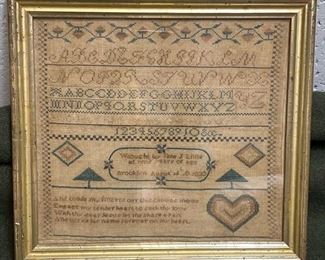 Two 1833 Jane Lillie Samplers