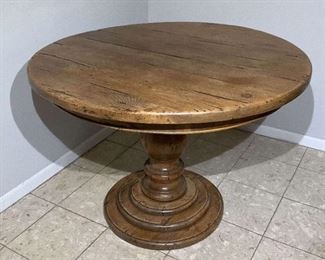 Wood Round Pedestal Dining Table