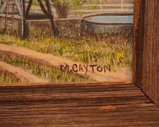Painting by M. Cayton