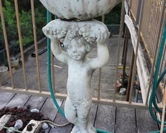 Concrete garden statue
