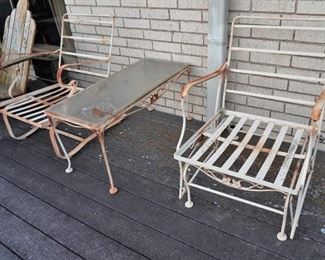 Metal patio furniture