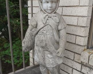 Concrete garden statue