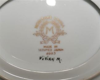 Occupied Japan Noritake dinnerware