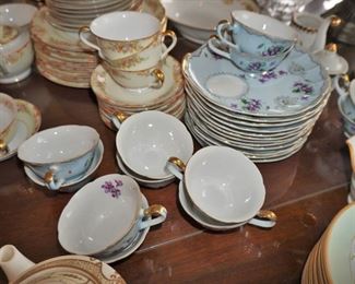 Lefton Hand painted snack set