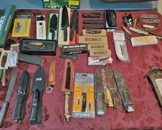 Knives by SOG, CRKT, AG Russell, Spyderco, Gerber, Benchmade, and more