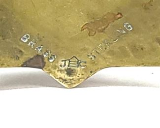 Brass and sterling cuff