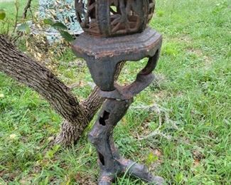 Cast iron garden decor
