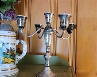 Pair of Sterling Candelabras