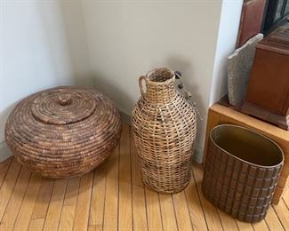 Wicker baskets of every shape and size 