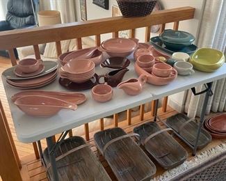 Collection of Rusell Wright pottery 