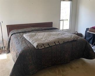 Richardson Bros Co walnut King sized bed frame 