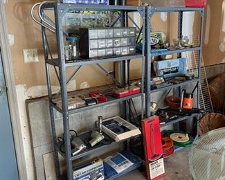 Garage full of tools and gardening equipment 