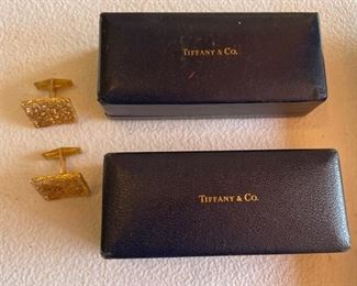 14kt cufflinks/Tiffany and Co cufflinks 