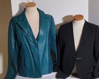 2 Ladies Designer and Leather Jackets