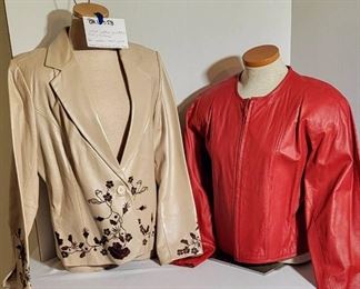 2 Ladies Leather Jackets