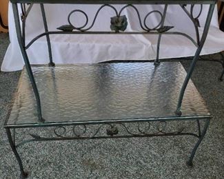 2 Porch Tables Tempered Glass