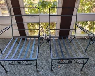 2 Wrought Iron Porch Chairs