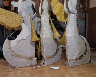 3 Outdoor Lighted Angel Holiday