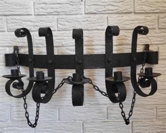 Black Iron Candle Holder