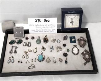 Nice Collection of Vintage Earrings and Pendants