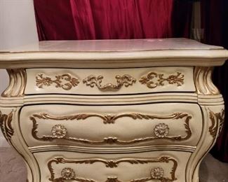 Ornate Provencal Bedside Table