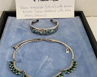 Sterling Silver Bracelet and Necklace