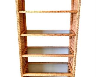 Adorable Wicker Rattan Etagere