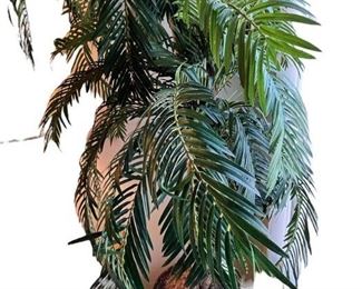 Artificial Palm Tree in Woven Basket