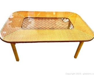 Gorgeous Henry Link Braided Rattan Dining Table