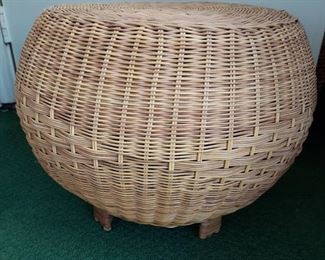 Lovely Wicker Ottoman Foot Stool