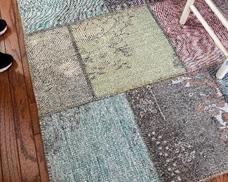 patchwork reversible rug