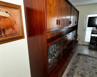 MCM Bukenberger Mobler Rosewood Wall Unit Modular Shelf System	81x121x123in	HxWxD